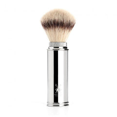 Muhle Traditional M20 Silvertip Fibre Travel Brush-Metal