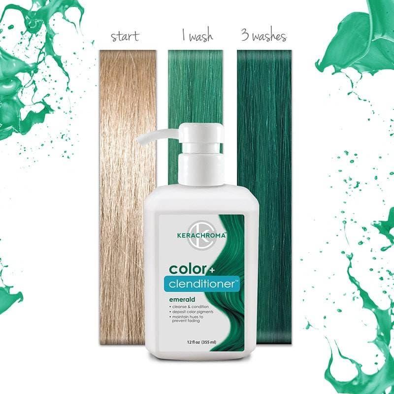 Keracolor Color Clenditioner Colour Shampoo Emerald 355ml