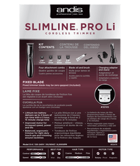 Andis Slimline Pro Li Cordless Trimmer D8 Black.