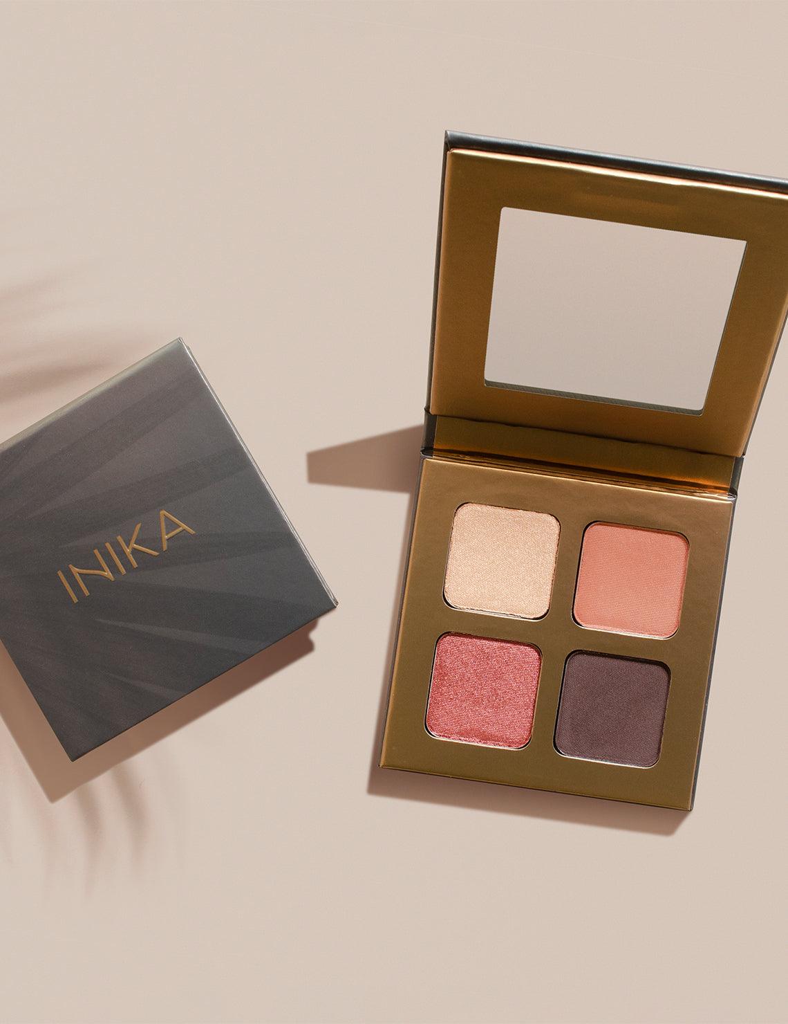 INIKA Organic Quad Eyeshadow Palette Flowers 8g.