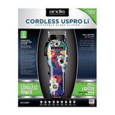 Andis Us Pro Li Cordless Clipper Sugar Skull Design.