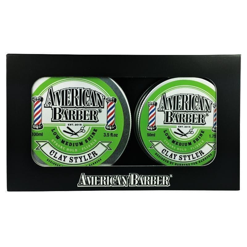 American Barber Clay Styler 50ml 100g Duo Pack