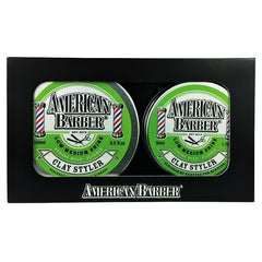 American Barber Clay Styler 50ml 100g Duo Pack