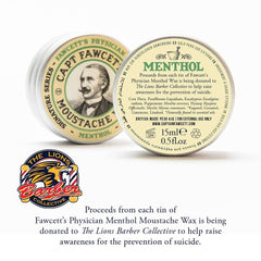 Captain Fawcett Physician Moustache Wax Menthol 15ml