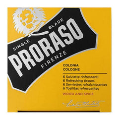 Proraso Wood & Spice Cologne Wipes