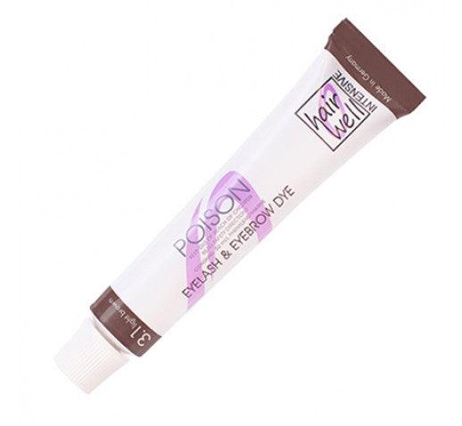 Hairwell Eyelash and Eyebrow Tint Light Brown 20ml