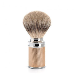 Muhle Traditional 31M89 Silvertip Fine Badger Brush Chrome Plated Rose Gold Metal