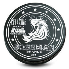 Bossman Beard Balm Naked White 2 oz