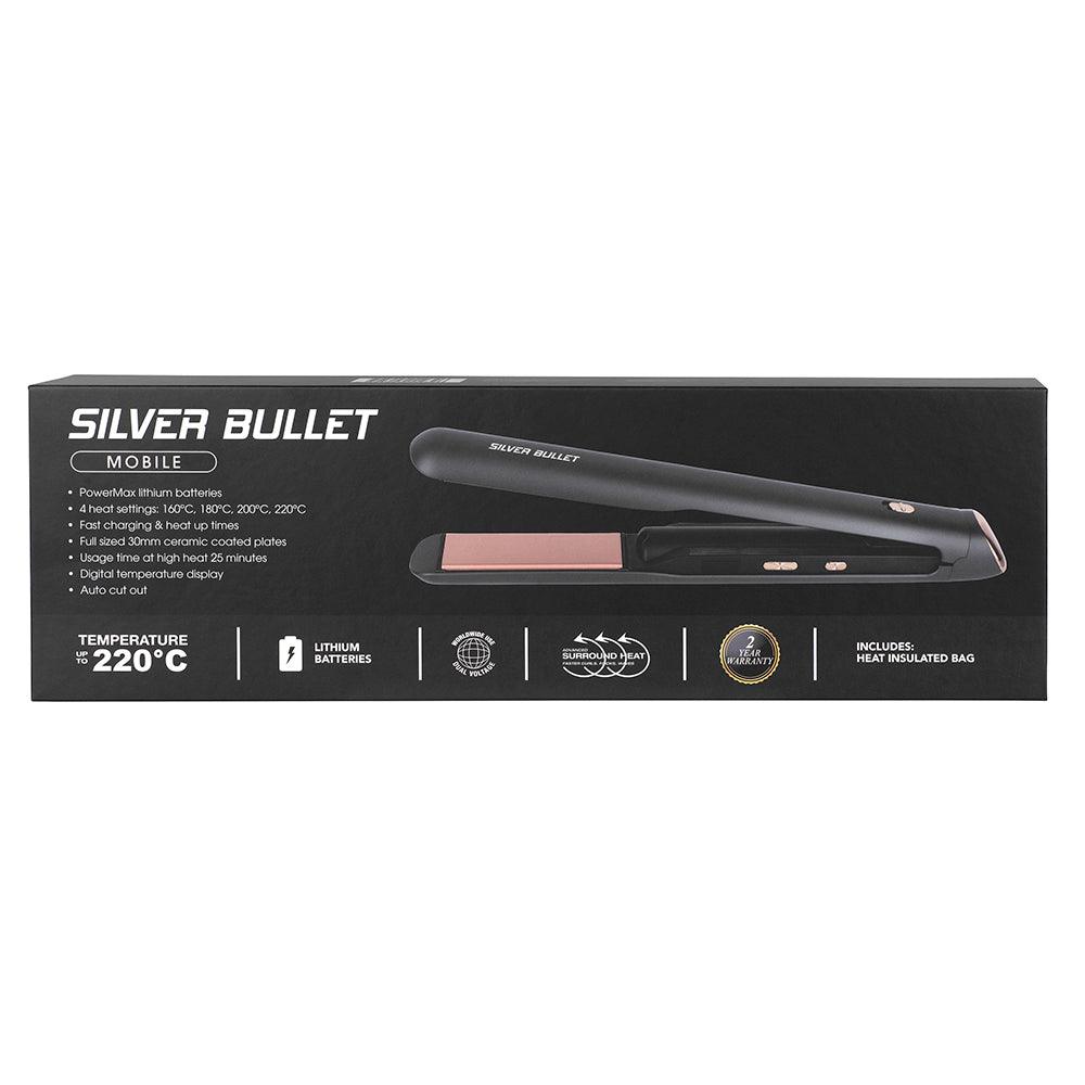 Silver Bullet Mobile Rechargable Straightener 30mm.
