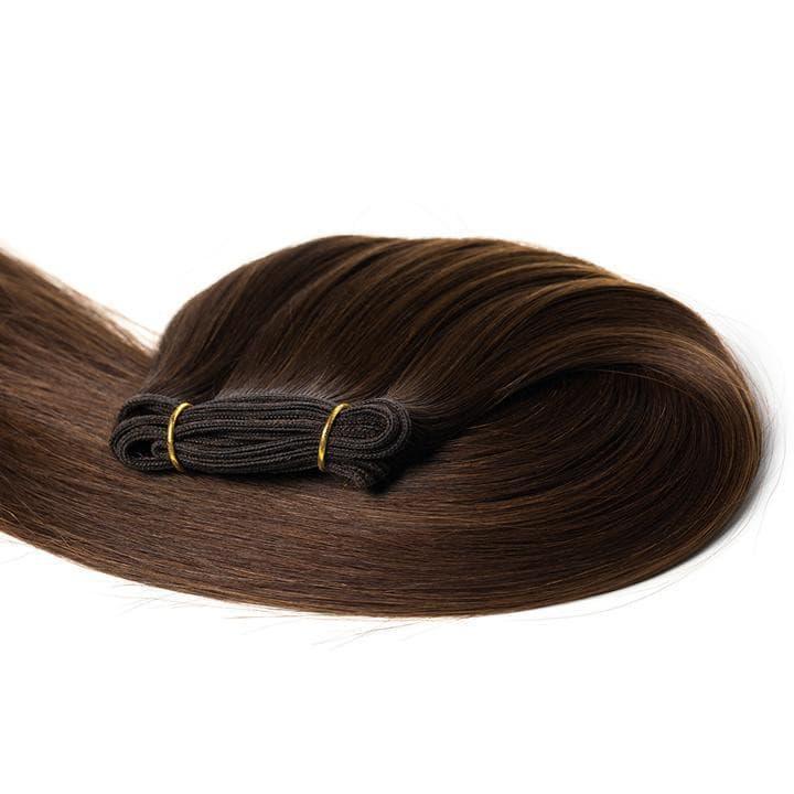 Showpony 20" Weft Human Hair Extensions (No Clips) Mid Brown