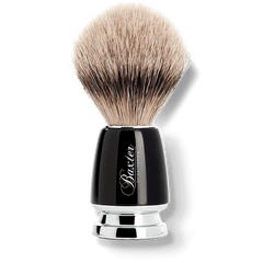 Baxter of California Black Silver Tip Badger Hair Shave Brush