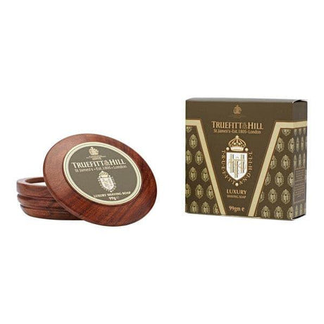 Truefitt and Hill Luxury Shaving Soap in Wooden Bowl 99g