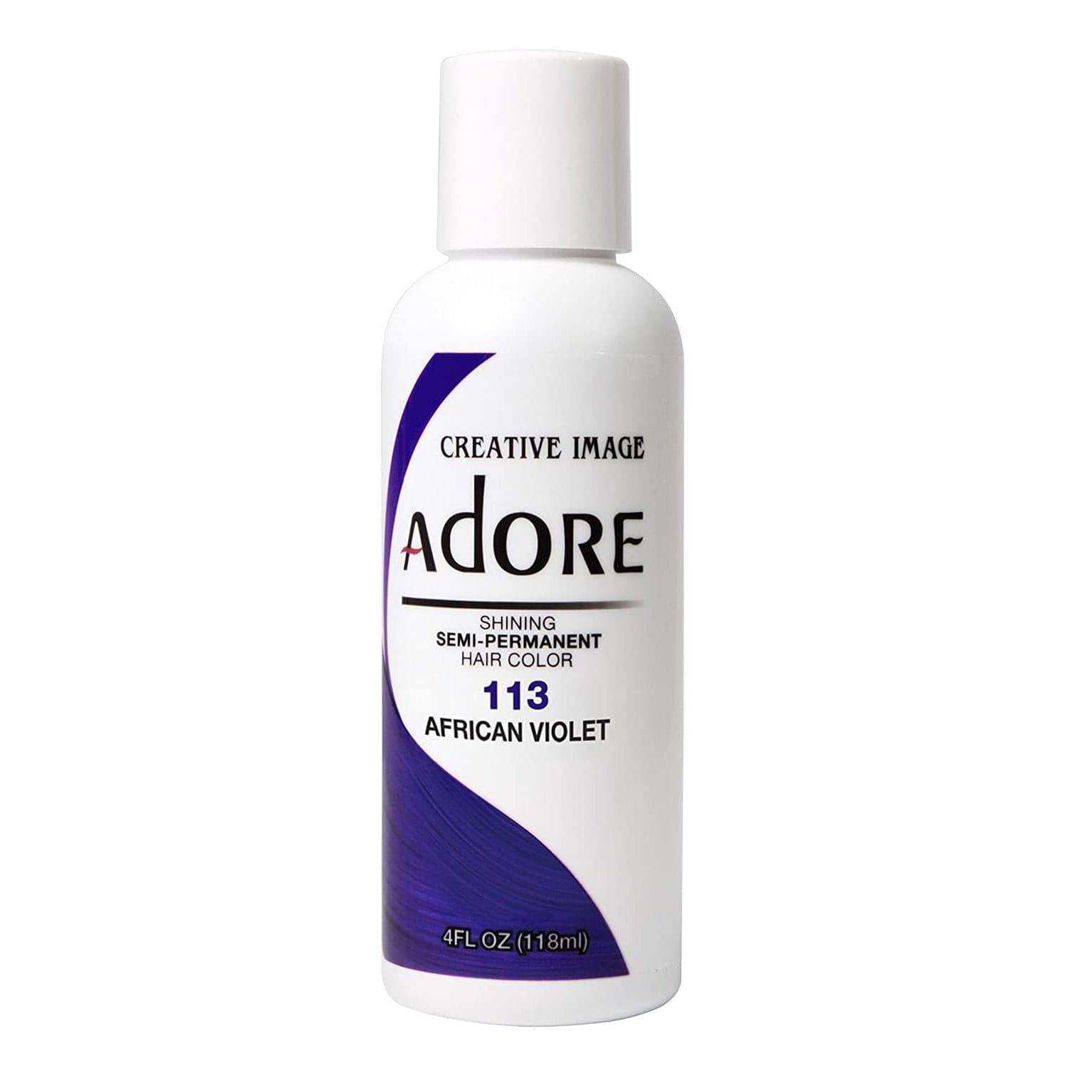 Adore Semi Permanent Hair Colour 113 African Violet 118ml