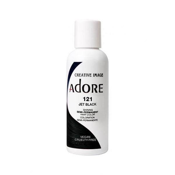 Adore Semi Permanent Hair Color 121 Jet Black 118ml