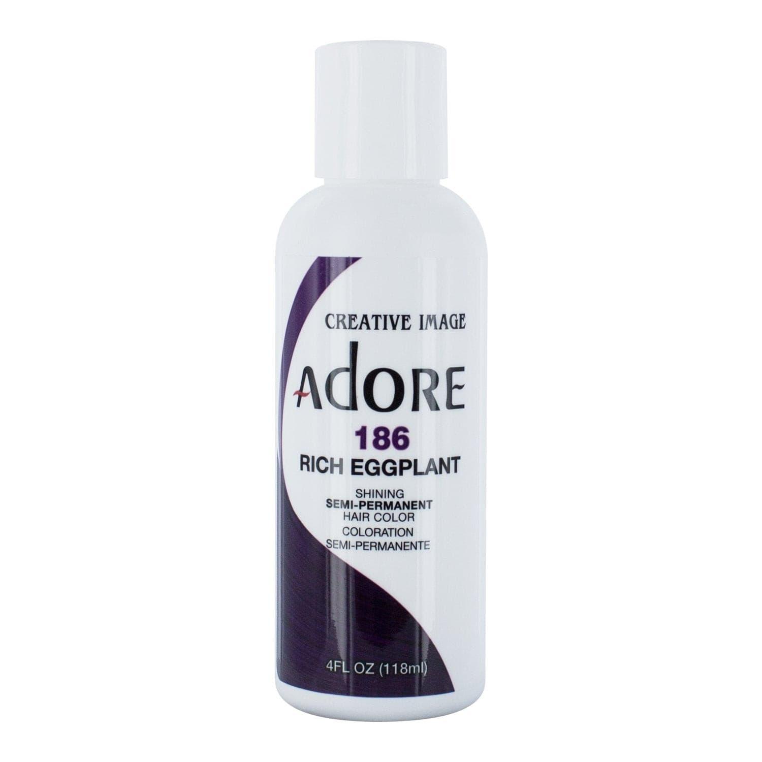 Adore Semi-Permanent Hair Color 186 Rich Eggplant 118ml