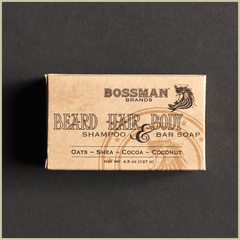 Bossman Beard Hair Body Bar Soap 4oz
