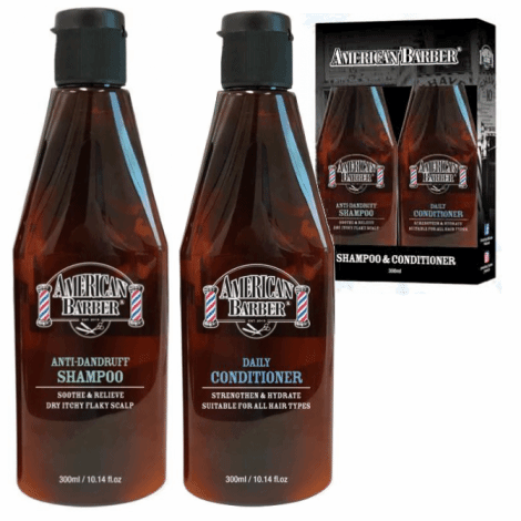 American Barber Anti Dandruff Shampoo & Conditioner Duo Pack 300ml