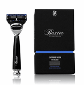 Baxter of California Five Blade Cartridge Razor Black Handle Fusion 5 Blade