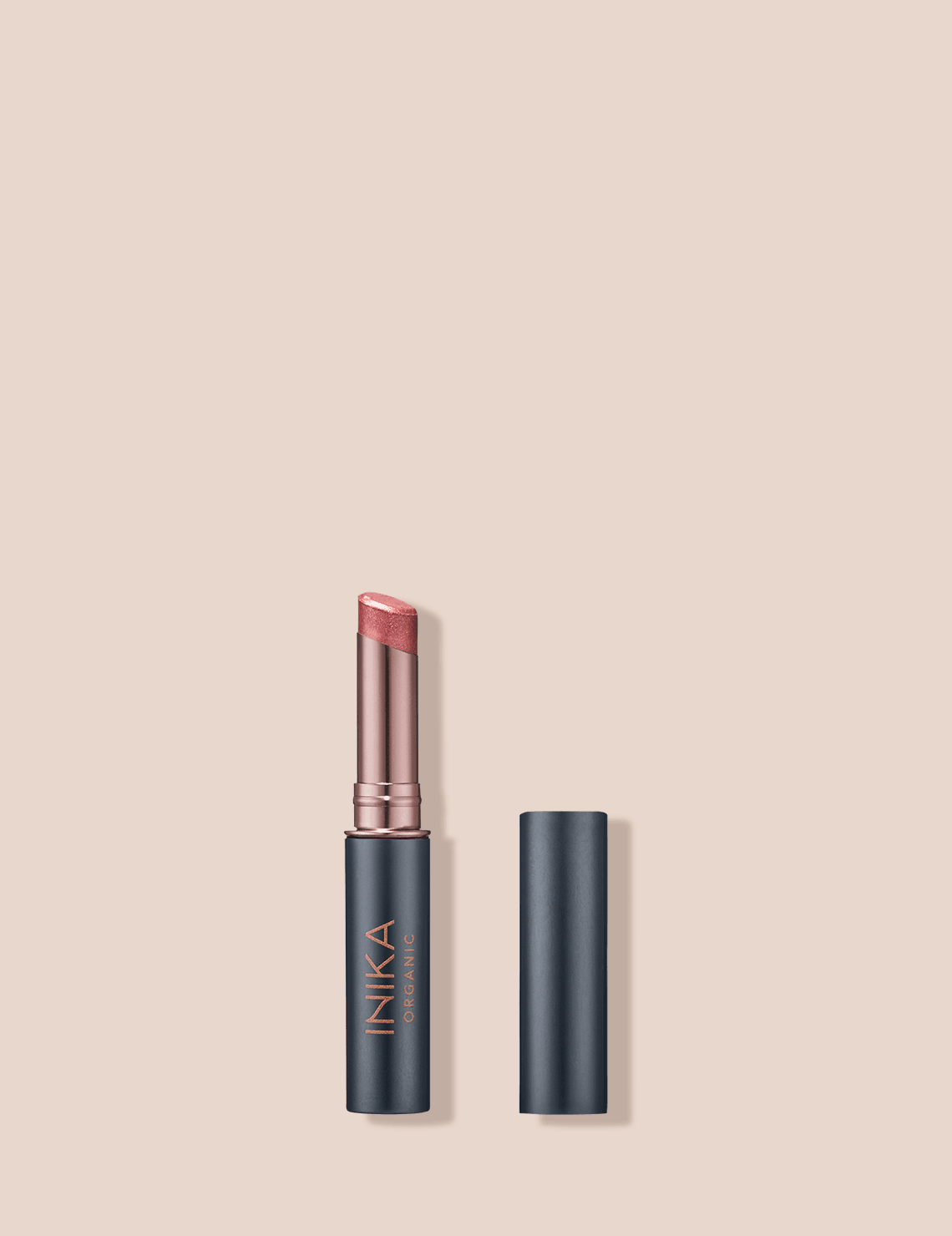INIKA Organic Tinted Lip Balm Rose 3.5g.