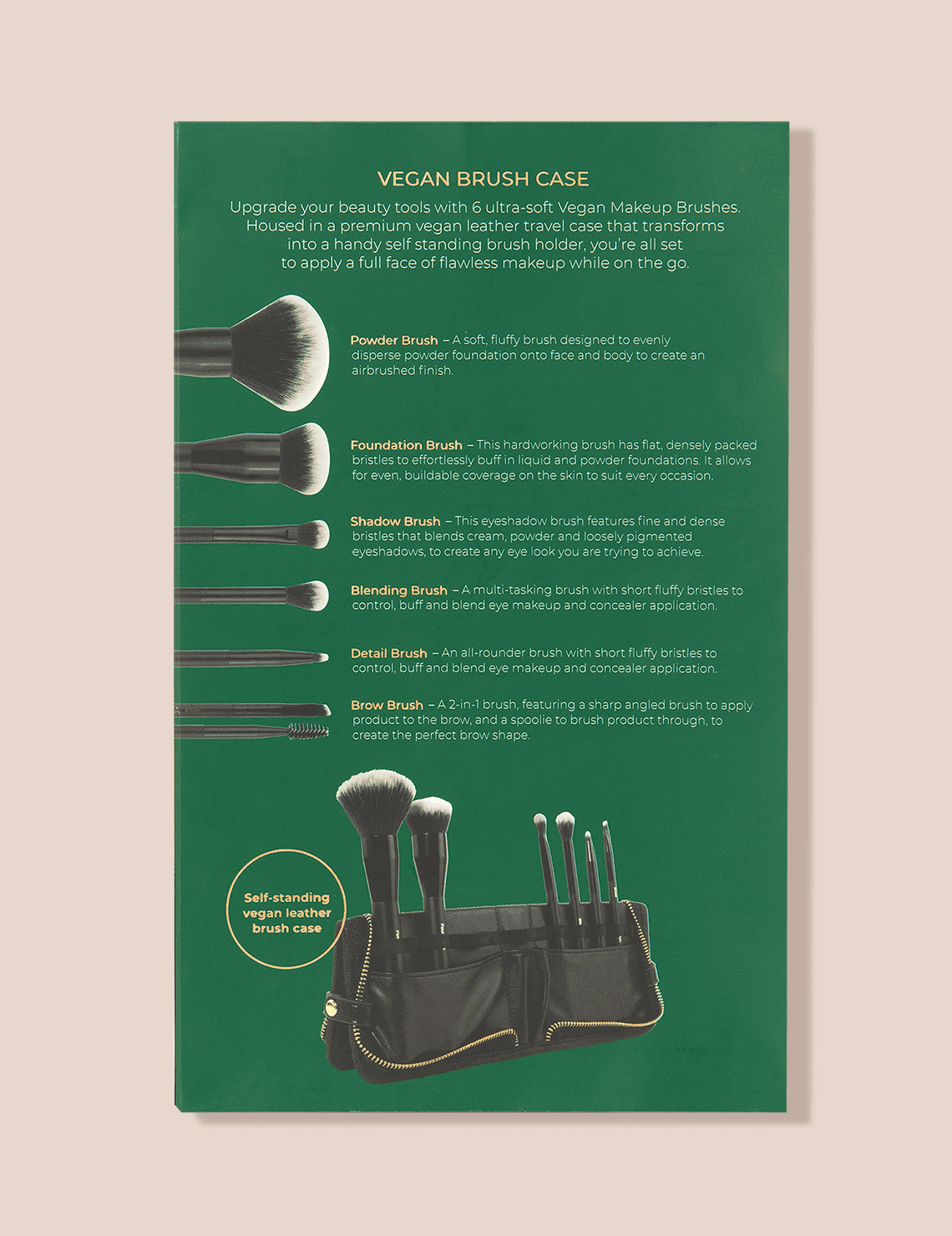 INIKA Organic Vegan Brush Case.