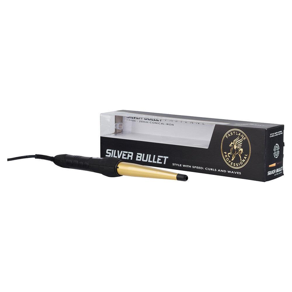 Silver Bullet Fastlane Ceramic Curling Iron Gold 19mm