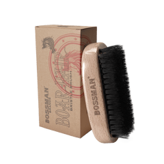 Bossman Hand Held Boar & Nylon Bristle Brush