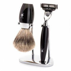 Muhle Kosmo S281 K876 3 Piece Shaving Set – Black Resin