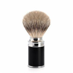 Muhle Traditional M106 Silvertip Fibre Brush Black Resin