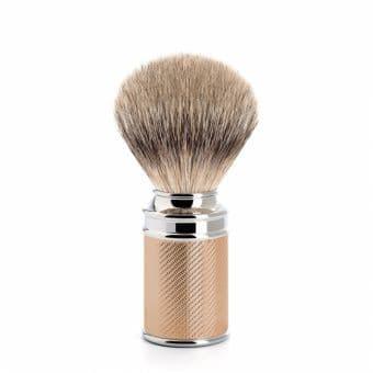 Muhle Traditional M89 Silvertip Fibre Brush Chrome Plated Rose Gold Metal