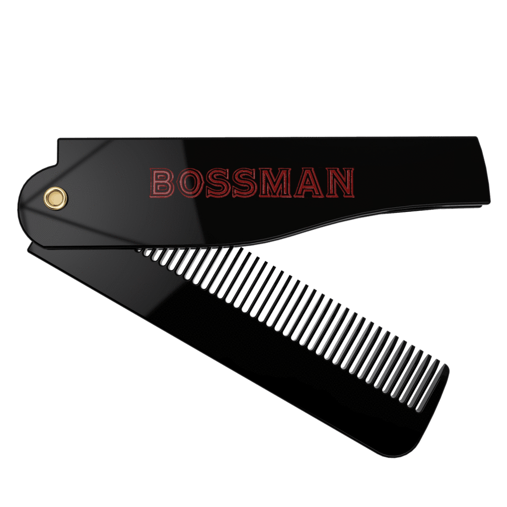 Bossman Set of 3 Acetate Beard Mustache Hair Combs