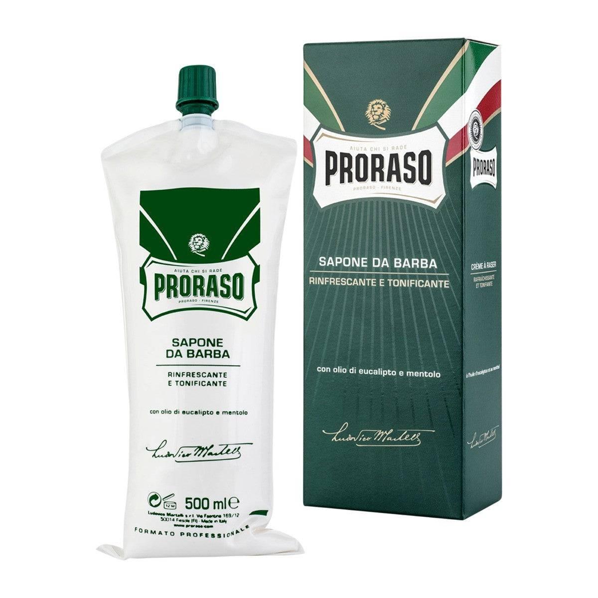 Proraso Shaving Cream Tube Green Eucalyptus & Menthol 500ml