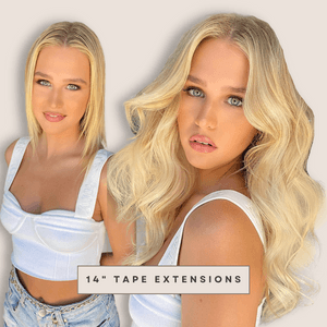 Show pony 14 Inch 10-Piece Slimline Tape Human Hair Extensions