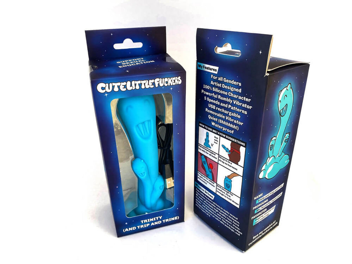 Cute Little F uckers Trinity Teal Stimulator