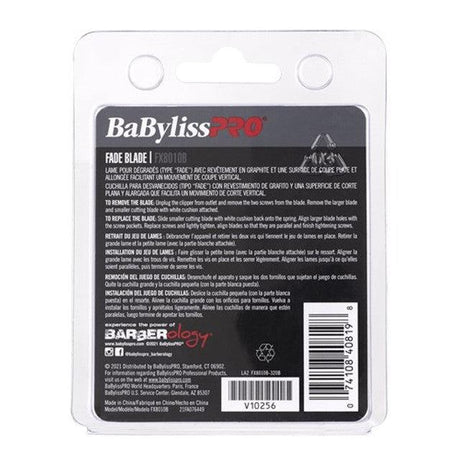 Products BabylissPRO Replacement Blade Black Graphite PVD Coating Fade.