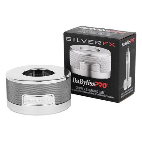 BabylissPRO Charging Base Clipper - Silver.