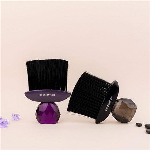 Brushworx Crystal Neck Brush Purple