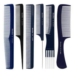 Dateline Professional Blue Celcon 501 Fine Plastic Tail Comb - 20cm