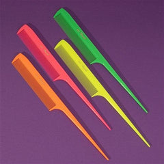 Krest Cleopatra 441 Neon Tail Hair Comb Yellow
