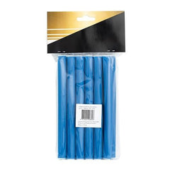 Hair FX Medium Flexible Rollers - Blue, 12pk