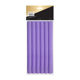 Hair FX Long Flexible Rollers - Purple, 12pk