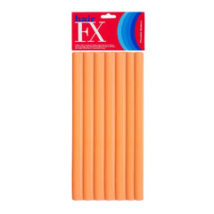 Hair FX Long Flexible Rollers - Orange, 12pk
