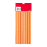 Hair FX Long Flexible Rollers - Orange, 12pk