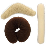 Dress Me Up Brown Oblong Hair Bun Roll