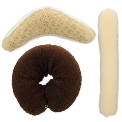 Dress Me Up Brown Oblong Hair Bun Roll