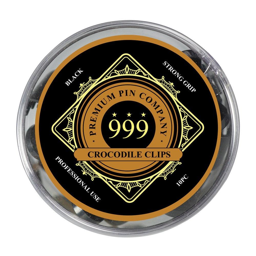 Premium Pin Company 999 Crocodile Clips Black 10pc