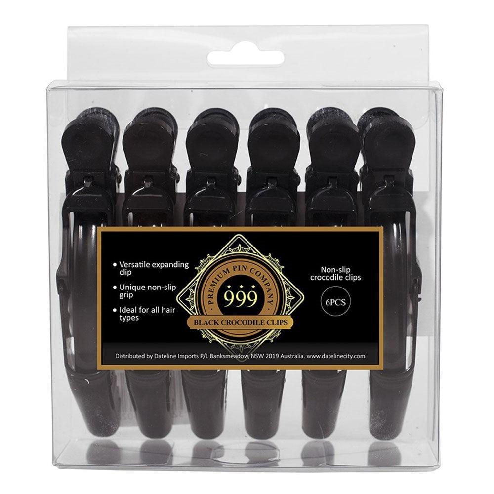 Premium Pin Company 999 Crocodile Clips - Black, 6pc
