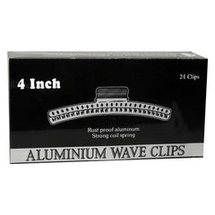Dateline Professional 4" Finger Wave Hair Clips, 24pk