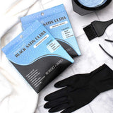 Robert de Soto Black Satin Ultra Reusable Gloves Medium 4 Pack