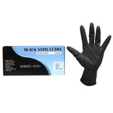 Robert de Soto Black Satin Reusable Gloves Small 10 Pack