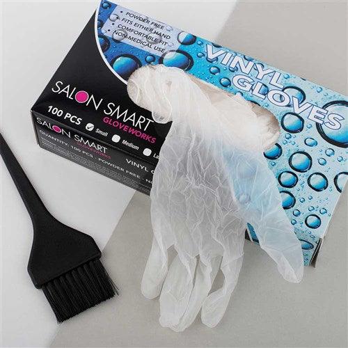 Salon Smart Vinyl Gloves Clear Small 100 pk